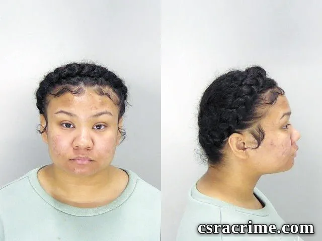 Aaliyah Miller booking photo
