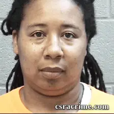 Alethia Wright booking photo