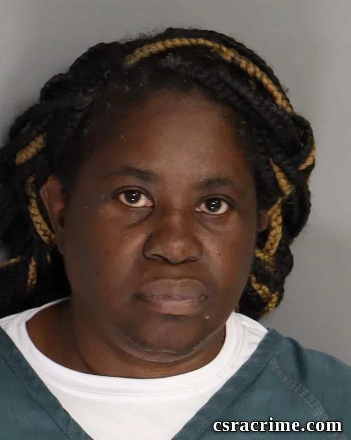 Angela Harris booking photo