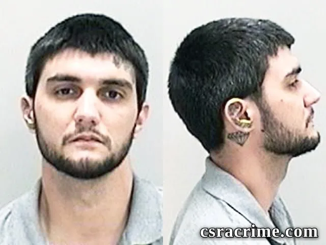 Joseph Palmer booking photo