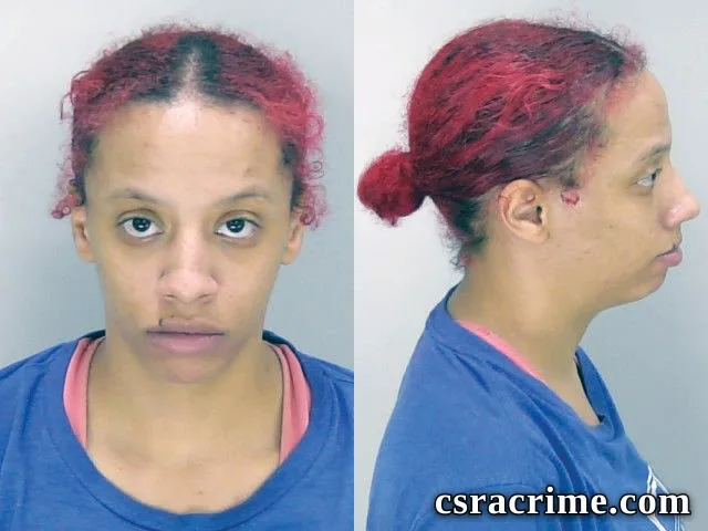 Leasia Wright booking photo