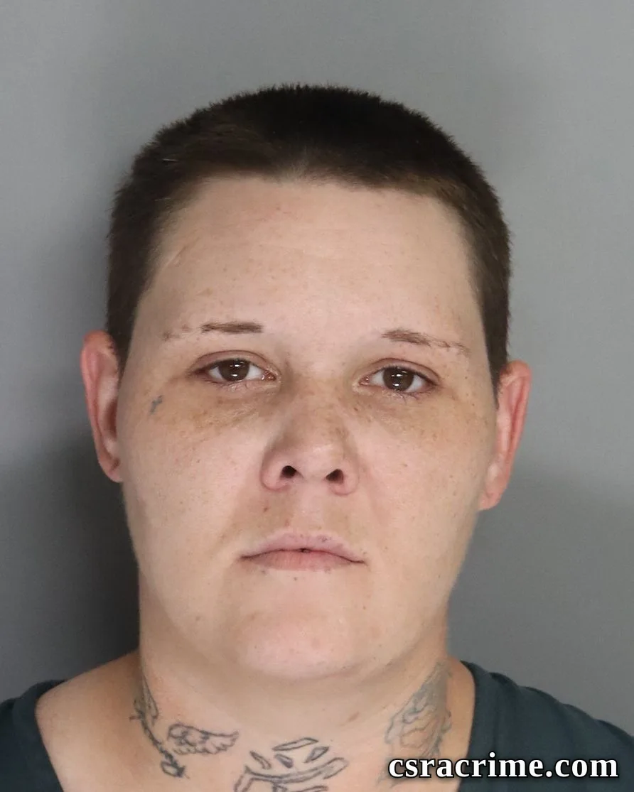 Megan Sauls booking photo