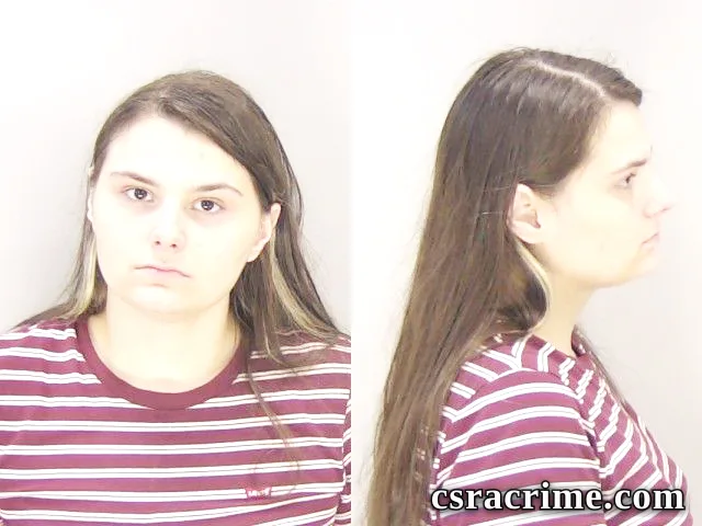 Savannah Woodard booking photo
